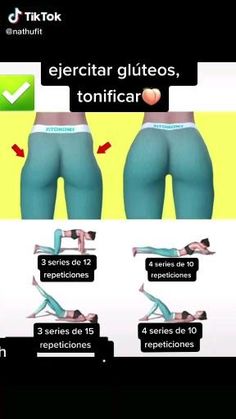 the instructions for how to do an exercise with leggings and tighties in spanish