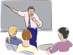 an image of a man giving a lecture to his students in front of a blackboard