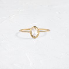 Product photo of Unique Bezel set engagement ring 14k Yellow Gold 0.46ct. Oval Rose-cut diamond Cheval Ring by designer Melanie Casey|14k Yellow Gold Rose Cut Engagement Ring, Rose Cut Engagement Rings, Bezel Diamond Rings, Bezel Engagement Ring, Rosecut Diamond Ring, Twisted Band, Band Jewelry, Delicate Jewelry, Sapphire Engagement