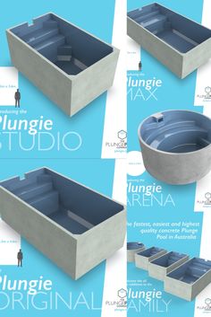 the instructions for how to build a concrete planter box with multiple sections and compartments