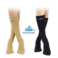 Our knee high socks are snug enough to fit smoothly in figure skating boots, yet sleek enough to wear comfortably with dress shoes. Size: one size.  Color: Black.  Gender: female.  Age Group: adult. Figure Skating Bag, Ankle High Socks, Skating Outfits, Wide Cuff, Knee High Socks, Socks And Hosiery, Physical Fitness, Ice Skating, Figure Skating