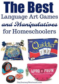 the best language art games and manipulateatives for homeschoolers