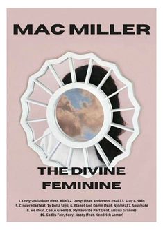 the divine feminine by mac miller, with an image of a woman's face