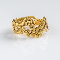 18Kt Gold Weave Ring