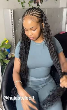 Fulani Boho Knotless Braids, Weave Hairstyles Braided, Feed In Braids Hairstyles, Cute Braided Hairstyles