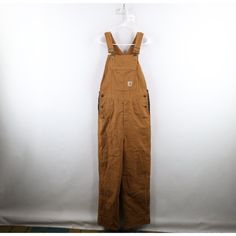 Vtg Carhartt Womens 16 Faded Spell Out Insulated Double Knee Overalls Duck Brown Womens Overalls Stains Front Both Legs, Back Left Leg. Blemish Back Top. Cuffs Discolored. Color Faded Womens Size 16 Measurements Are: 14.5 Inches Underarm To Underarm 59 Inches Top To Bottom 17.5 Inches Across The Waist Laid Flat 28 Inch Inseam 9.25 Inch Leg Opening Duck Brown 59% Cotton 39% Polyester 2% Elastane Check Out My Other Items In My Store! L899 Dark Brown Overalls, Womans Carhartt Overalls, Brown Carhartt Overalls, Double Knee Pants Carhartt, Men’s Carhartt Overalls, Womens Overalls, Carhartt Pants, Carhartt Womens, Carhartt Women