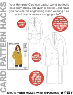 an advertisement with instructions on how to wear coats