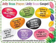 jelly bean prayer / jelly bean goblet clipart for kids and adults to print