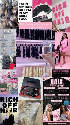 Successful Salon Business, Hair Business Black Women, Hair Always Done, Hair Business Vision Board, Hair Business Goals, Starter Business Ideas, Hair Business Packaging Ideas, Selling Hair Business Aesthetic, Raw Hair Vendors