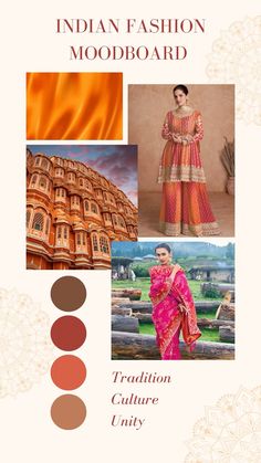 Fashion Moodboard Mood Board Fashion Inspiration, Indian Clothing Brands, Fashion Editorial Layout, Fashion Collection Inspiration, Fashion Moodboard, Good Color Combinations, Indian Patterns, Fashion Design Portfolio, Fashion Mood Board