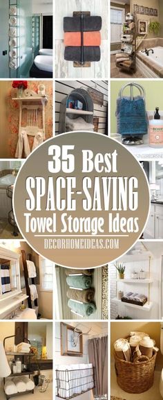 the top 25 best space saving towel storage ideas for small bathrooms and closets in your home