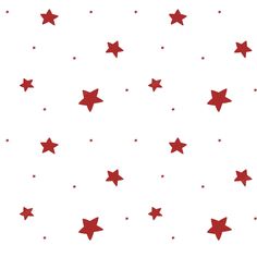 red stars are scattered on a white background