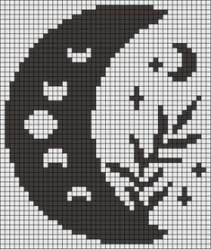 a black and white image of a man with a beard in the shape of a cross stitch pattern