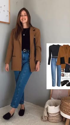 Denim Jacket Outfit For Work, Classic And Chic Style, Jeans For Interview For Women, Manufacturing Outfits Women, Cute Casual Work Outfits Plus Size, Corporate Millennial Outfit, Casual Interview Outfits Women Plus Size, Business Casual Outfit Jeans, Midsize Fashion 30s