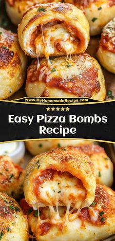 These Pizza Bombs are bite-sized snacks stuffed with pepperoni, mozzarella, and your favorite pizza sauce, all wrapped in soft dough. Ingredients: 1 can biscuit dough 1/2 cup pizza sauce 1/2 cup shredded mozzarella cheese 1/4 cup pepperoni slices A quick, cheesy snack perfect for parties or game day Pizza Dough Pepperoni Rolls, Quick Game Night Snacks, Kid Friendly School Lunch Ideas, Stuffed Pizza Dough Recipes, Pizza Stuffed Biscuits, Pizza Dough Snacks Appetizers, Mozzarella Stuffed Pizza Rolls, Pizza Type Appetizers, Pizza Ring With Pizza Dough