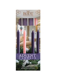 ADVENT CANDLE SET - touchGOODS Bayberry Candles, Milkhouse Candles, Advent Candle Holder, Coffee Scented Candles, Advent Candle, Candle Lite, Medina Ohio, Pink Candle, Purple Candles