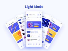 the app design for light mode