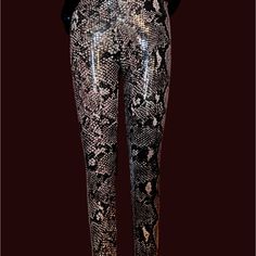 Never Worn Snake Skin Leggings From Top Shop Euro 38 Is 6 Uk 10 Snake Skin Pants, Skin Leggings, Snake Print, Snake Skin, Pants Leggings, Pant Jumpsuit, Topshop, Pants For Women, Size 4