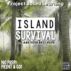 the cover of project based learning is island survival you are your best hope