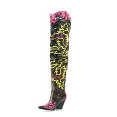 PRICES MAY VARY. Faux leather upper 3.5 heel height 24.5 shaft height, 20 shaft circumference at top Chunky heel Pointed toe A Western boot with a modern, slouchy thigh-high styling for a bold look that pops! Thigh High Cowgirl Boots, Dress Boots For Women, Statement Shoes, Low Heel Boots, Statement Shoe, Fancy Shoes, Cowboy Boots Women, Chunky Block Heels, Western Boot