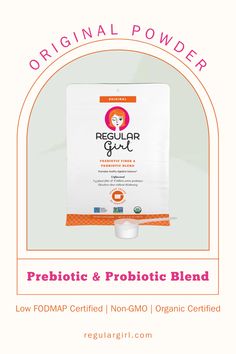 Regular Girl Original Powder delivers true regularity, addressing both occasional constipation and diarrhea, without excess gas, cramping, or bloating. Regular Girl is here to help with clean ingredients that work with your body’s natural ability to get back in balance. Learn more about our products and see how you can feel more balanced and regular! Supplements For Women, Healing Food, Plant Fibres