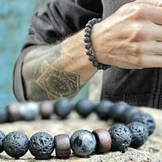 Style with Meaning. As we each live busy lives, its nice to have a reminder of what truly matters. With each bracelet having a volcanic stone in the middle, its a great way to reflect on your love for nature and the balance and freedom it offers us. The perfect accesory for your next adventure or night out on the town. We promise youre gonna love it, or get your money back no questions asked! Features: Easy hook Volcanic Stone in Center One size fits most Shipping: FREE! Please allow 2-3 weeks f Yoga Bracelet Beads, Tibetan Bracelet, Buddha Bracelets, Lava Stone Bracelet, Oil Diffuser Bracelet, Lava Bracelet, Volcanic Stone, Lava Beads, 50 Style