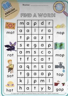 a printable worksheet with words and pictures