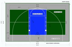 Basketball Court Drawing, Court Drawing, Fitness Design Gym, Outdoor Sports Court, Basketball Court Flooring