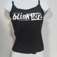 Polyester Cotton Blend Slim Fit Tank. If You Run Between Sizes I'd Size Up Y2k Grunge Tank Top, 90 Punk Fashion, Black Tank Top Y2k, Thrift Tank Top, Tank Tops Grunge, Alt Tank Top Outfits, Scene Tank Top, Cute Y2k Tops, Graphic Tank Tops Aesthetic