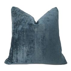 Marsden Two Tone Blue Distressed Chenille Texture Pillow Cover - Aloriam Texture Pillow, Grey Lounge, Blue Pillow Covers, Contemporary Pillows, Earthy Color Palette, Blue Texture, Pillow Texture, Blue Back, Blue Throw Pillows