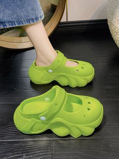 SkuCY-!150099Material EVA FeatureHollow OccasionCasual , Urban , Home Wear SeasonsSpring , Summer , Autumn TypeSandals , Platform Shoes , Slippers , Crocs Heels HeightHigh (5cm-8cm) ColorGREEN,WHITE,BLACKSize35-36,37-38,39-40 Please consult the size chart we provide for this item's measurements to help you decide which size to buy.Please note: There may be 1-3cm differ due to manual measurement.CMINCHFoot Length35-362337-382439-4025 Crocs Heels, Sandals Crocs, Crocs Sandals, Sandals Platform, Clog Slippers, Home Wear, Shoes Slippers, Short Bob Hairstyles, Platform Shoes