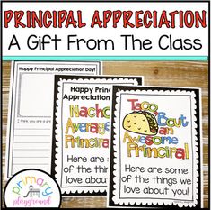 two printable appreciation cards with the words happy birthday from the class