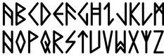 the alphabet is black and white with letters in different font styles, including one for each letter