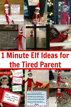 Looking for new ideas for your elf on the shelf? Check out the best list of easy Elf on the Shelf ideas. There are hundreds of ideas with pictures! Easy Elf Ideas, Christmas Elf Ideas, Easy Elf On The Shelf, Easy Elf, Elf On Shelf Ideas