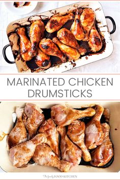 marinated chicken drumsticks are the best way to cook them in the oven