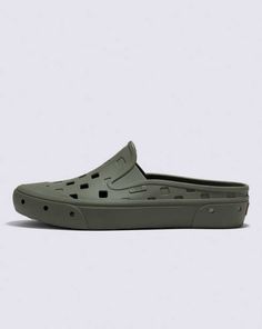 Slip-On Mule TRK Shoe Casual Water Sports Sneakers With Rubber Sole, Stunt Cycling, Trash Fashion, Vans Surf, Vans Store, Slip On Sandals, Vans Slip On, Slip On Mules, Rubber Shoes