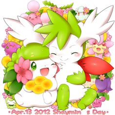 an image of two rabbits with flowers on their heads and the words happy mother's day