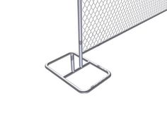 a drawing of a metal wire fence on a white background