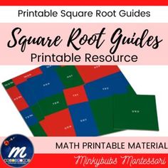 square root guides printable resources for math