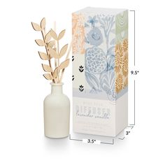 This scent features notes of lavender, eucalyptus, and vanilla. Alcohol-free aromatic diffuser Carefully crafted with the highest quality fragrance oils, our aromatic diffusers are designed to saturate your air with natural scents 100% vegan and cruelty-free 3.5 x 3 x 9.5 Made in the USA by a small business in Minnesota! Diffuser Packaging, Ceramic Diffuser, Luxury Packaging Design, Room Fragrance, Tea Cocktails, Cosmetic Packaging Design, Lavender Vanilla, Aromatic Oils, Women Design