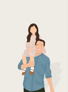 a man and woman holding a baby in their arms, with the text happy father's day on it