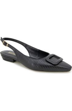 Kensie Poppi Slingback Flat (Women) | Nordstromrack Sling Back Flats, Slingback Flats, Sling Back, Fashion Flats, Womens Flats, Buckle