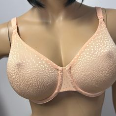 Nwot Wacoal Non Padded Bra S32ddd.This Bra Is Soft To The Touch.This Is In A Peach Color With An Overlay Of Lace Tiny Circles Through It.The Straps Are Adjustable And The Band Is Soft With A Nice Stretch To It.I Went To Macy’s And Bought 5 Of These.The Straps And Band Has Dots Through Out.This Is An Underwire Bra Wonder Bra, Sleep Wear, Padded Bra, Peach Color, Underwire Bra, Color Orange, Women's Intimates, Circles, Sleep