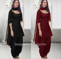 Custom made black and maroon patiala suit perfect for all festive and wedding occasions. Size- Custom made as per your size so message us for the size chart. Manufacturing time- 7 days All size available from XS to 5XL. Fabric details- Silk Dupatta- Georgette For custom measurements, contact us on etsy conversation after placing the order. Black Bollywood Style Salwar Kameez, Black Patiala Suit, Dhoti Salwar Suits, Patiala Dress, Punjabi Suits Party Wear, Boutique Suit, Patiala Suit Designs, Patiala Salwar Suits, Patiyala Dress