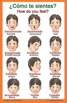 a poster with different facial expressions on the same person's face, which says how do you feel?