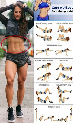 a woman doing the core workout for a strong waist