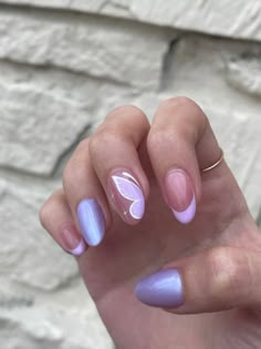 Lilac Nails Design, Lilac Nails, Purple Nail Designs, Short Acrylic Nails Designs, Neon Nails, Classy Nails, Dream Nails