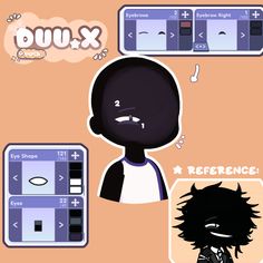 an image of a cartoon character next to some buttons and sound effects on the app