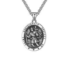 Item No.: HX674 Type: Pendant Color: Steel (with 60CM chain) Style classification: Personality trend Material: Titanium steel Year of listing/season: Spring 2022 Styling: Geometric Popular elements: Cartoon, Angel Style: Neutral style Production No.: HX674 Popular element classification: Cartoon/Character St Christopher Necklace, St Christopher Medal, Picture Necklace, St Christopher, Saint Christopher, Nameplate Necklace, July 25, Patron Saints, Pet Necklace