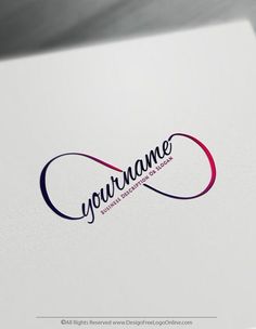 a logo with the word you name it is written in purple and red on white paper